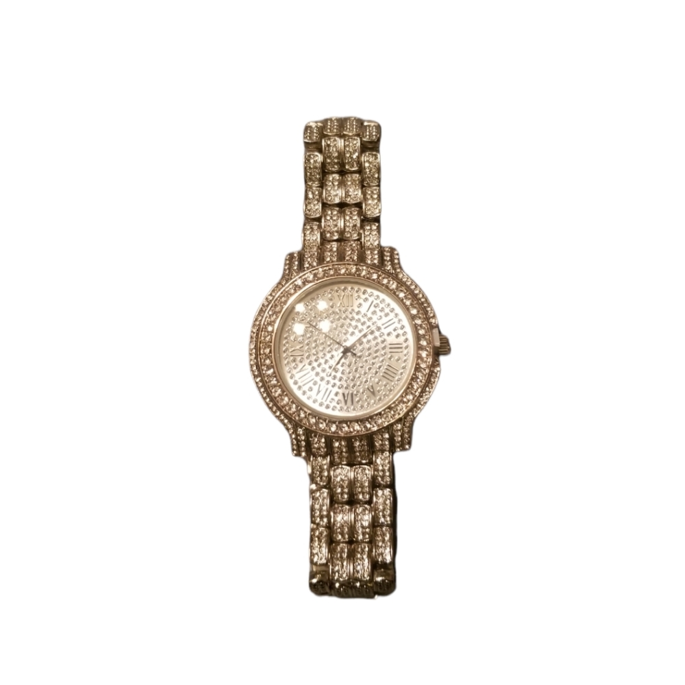 Hip Hop Diamond Watch Silver